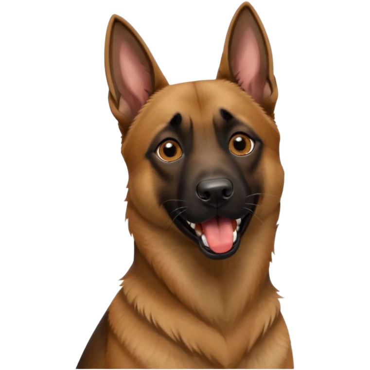 Belgian malinois dog barking emoji