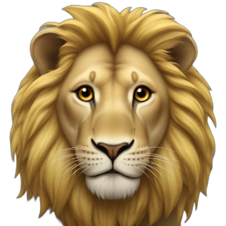 Lion sur un éléphant emoji