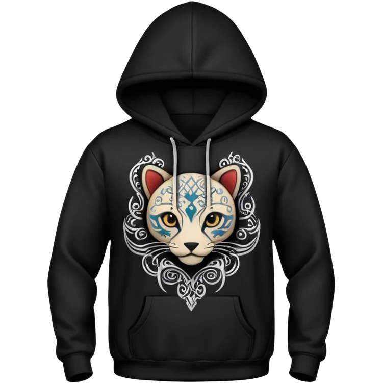 Tattooed hoodie emoji