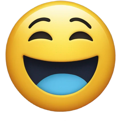 Rainbow happy face emoji