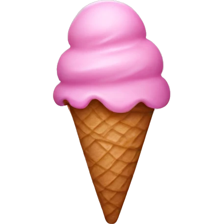 pink ice cream emoji