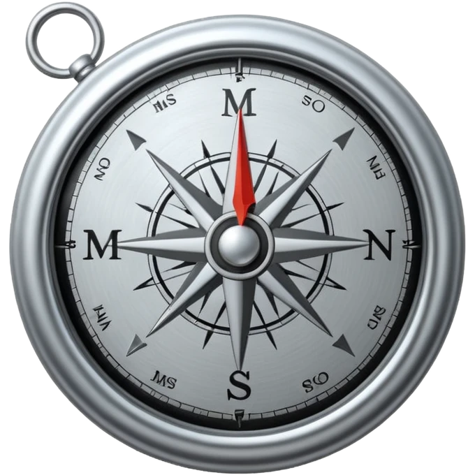 compass with 'mission' emoji