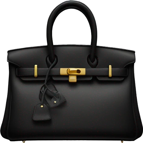 Black birkin bag emoji