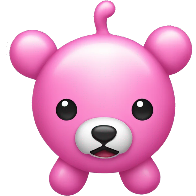 Pink balloon animal emoji