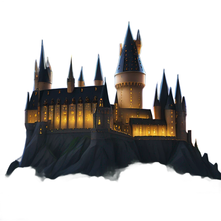 Hogwarts at night emoji
