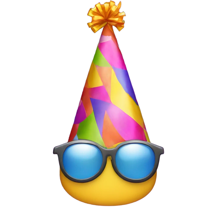 Feet with party hat emoji