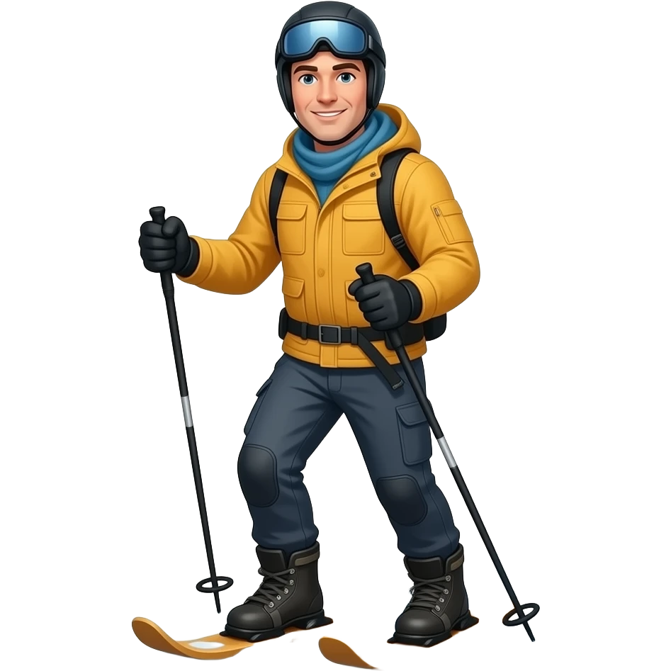 Man Snowshoeing emoji