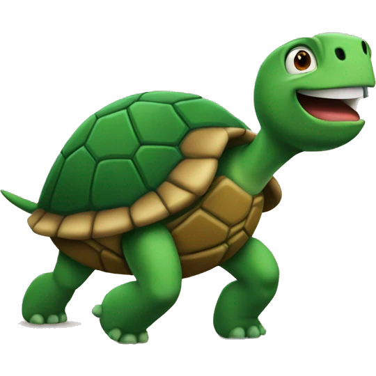 turtle playing footbal emoji