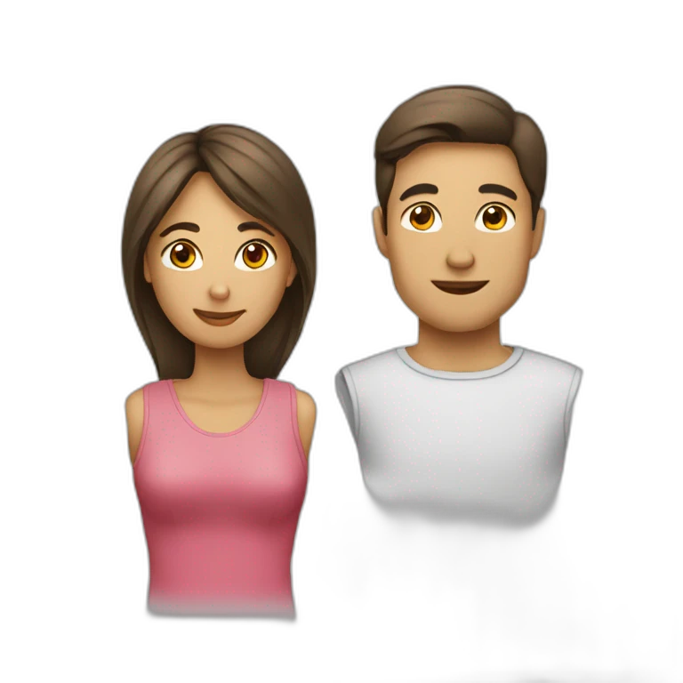 Femme avec un homme emoji