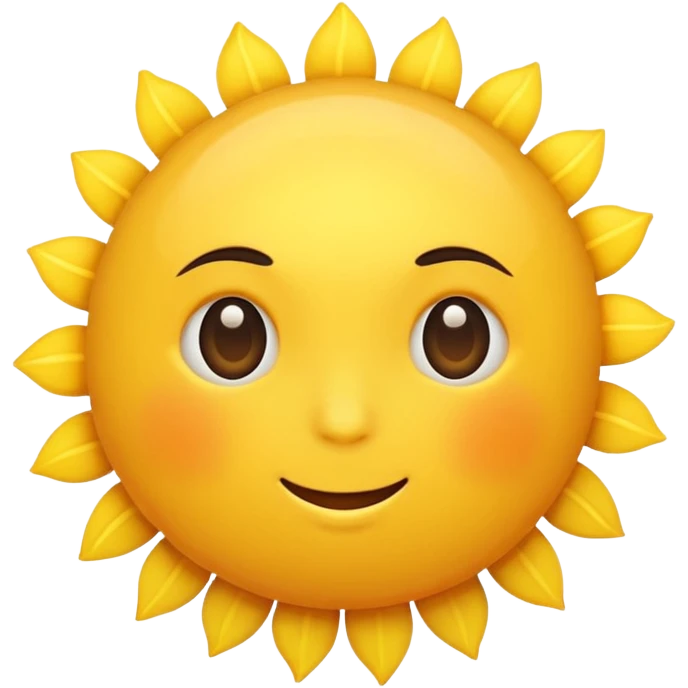 yellow sun emoji