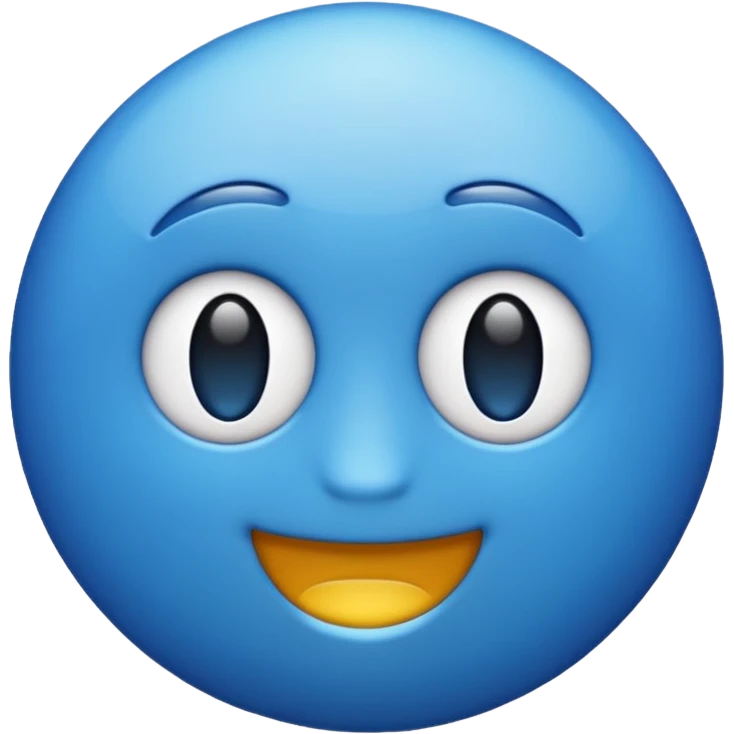 Emoji en forma de circulo de verificacion de color azul que el azul no sea tan claro ni tan oscuro emoji