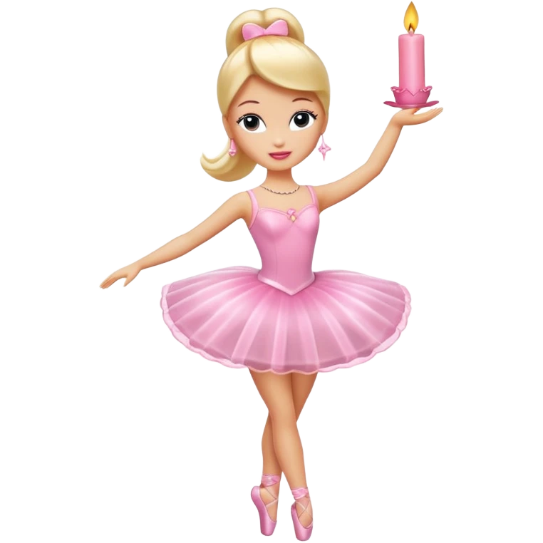 ballerina barbie candle emoji