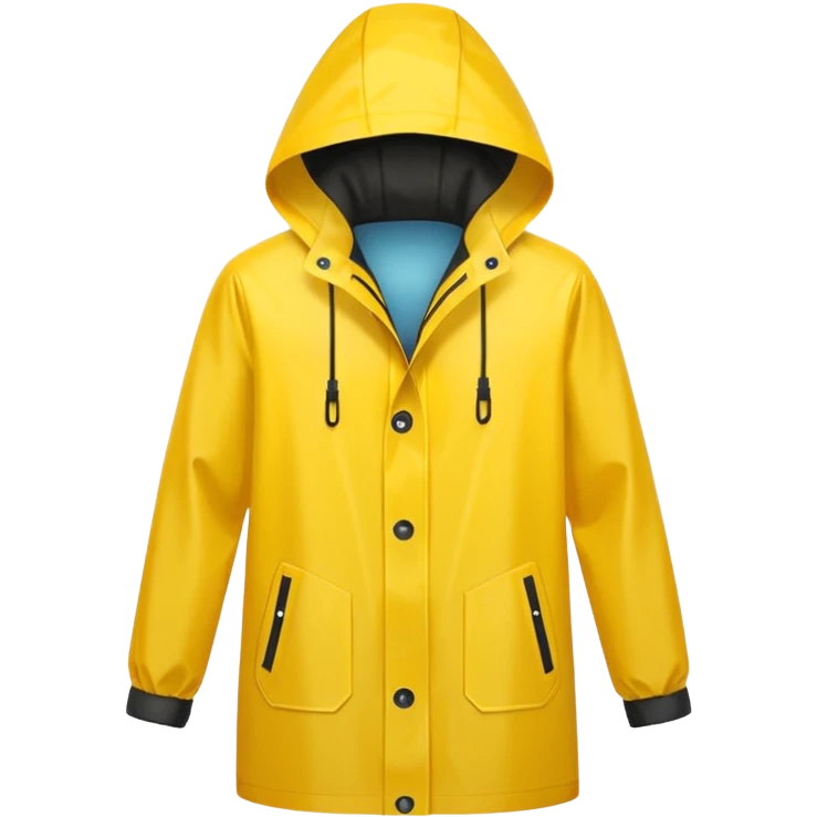 yellow raincoat emoji