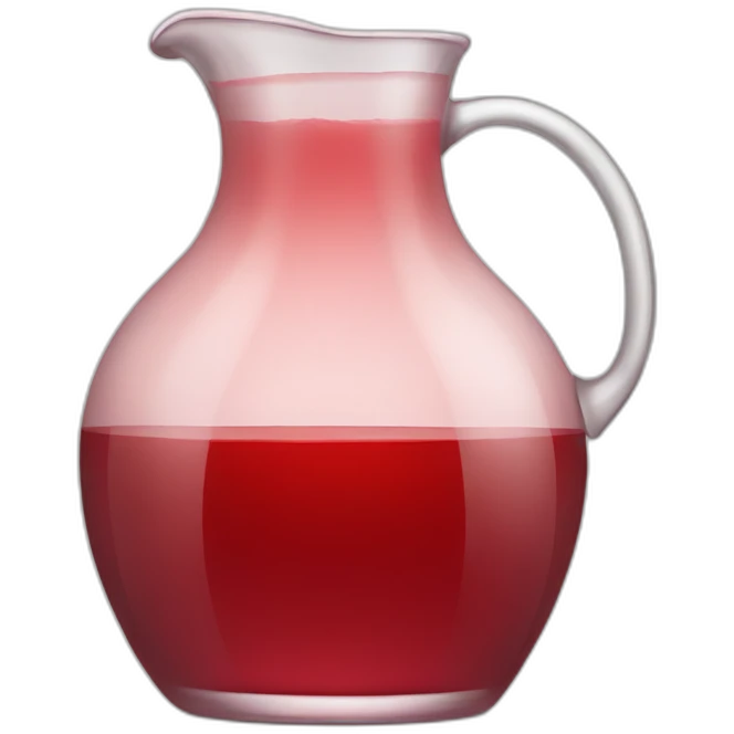 glass jug of red juice emoji
