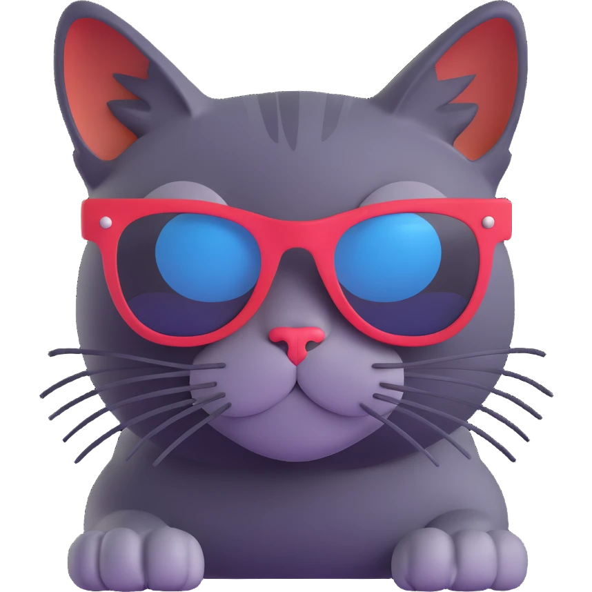 cat wearing sunglasses emoji