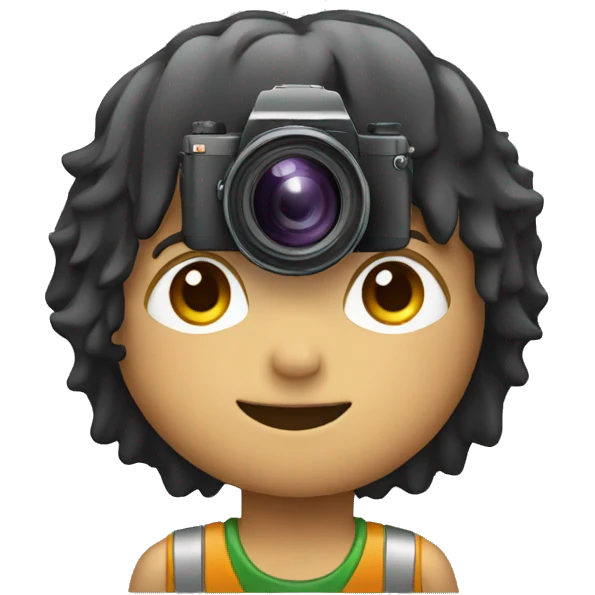 camera with boy emoji