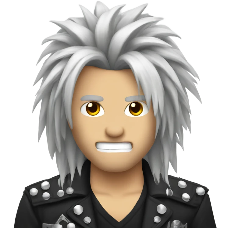 Hair metal emoji
