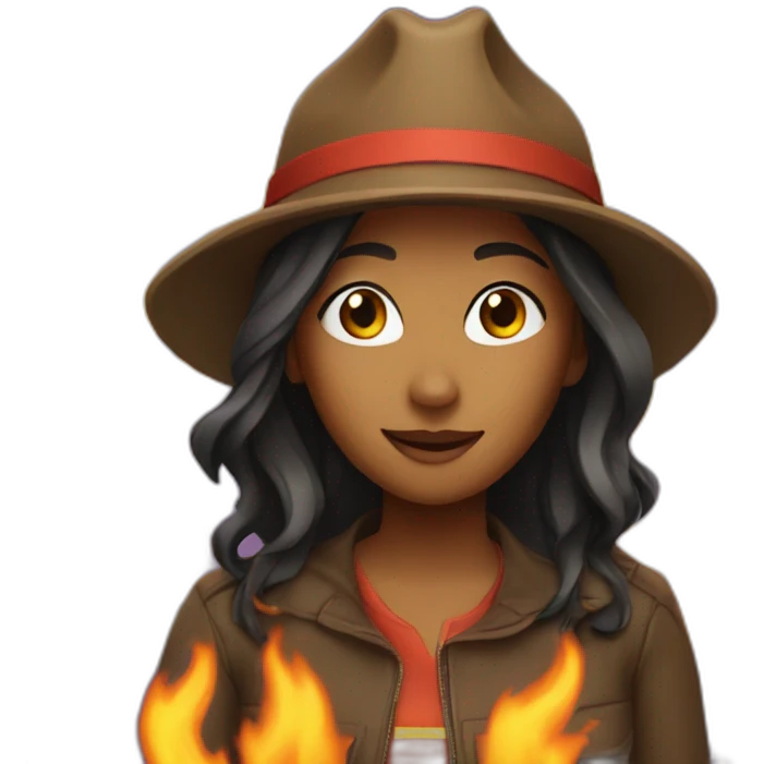 fire woman emoji