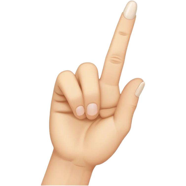 Middle finger emoji