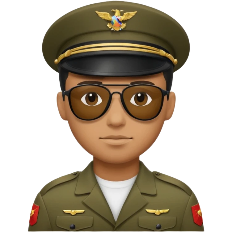 soldier wtih black sunglasses  emoji