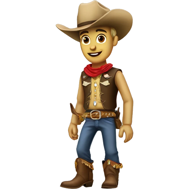 Bottes sanchez cow boy emoji