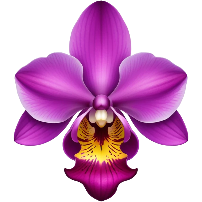 Classic orchid flower with vibrant petals and distinctive shape emoji