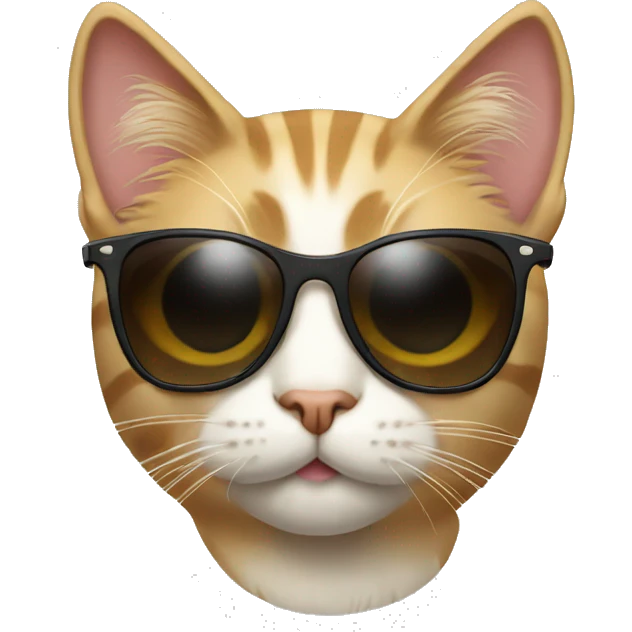 Cat with sunglasses emoji