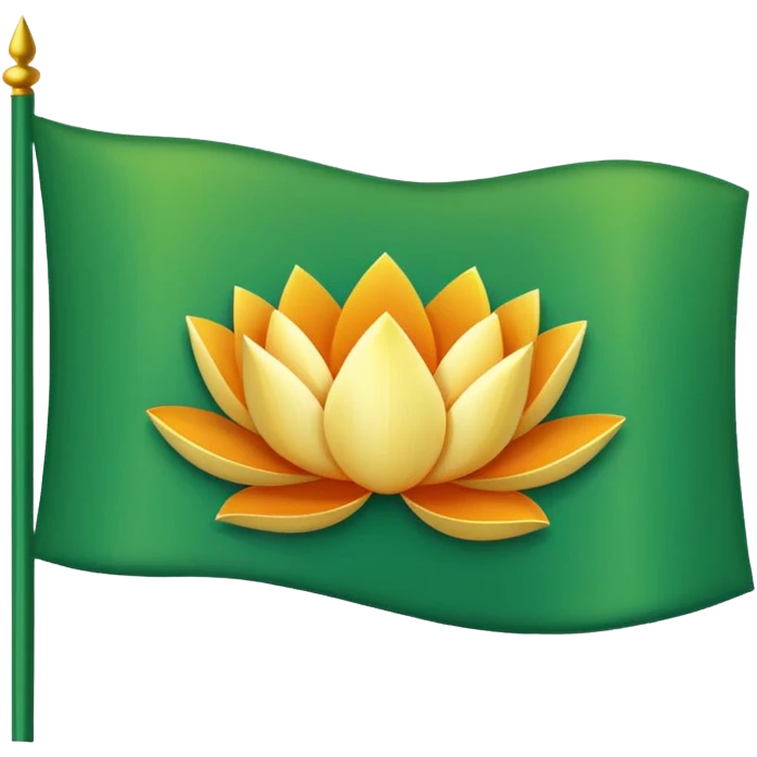 Bjp Lotus flag emoji emoji