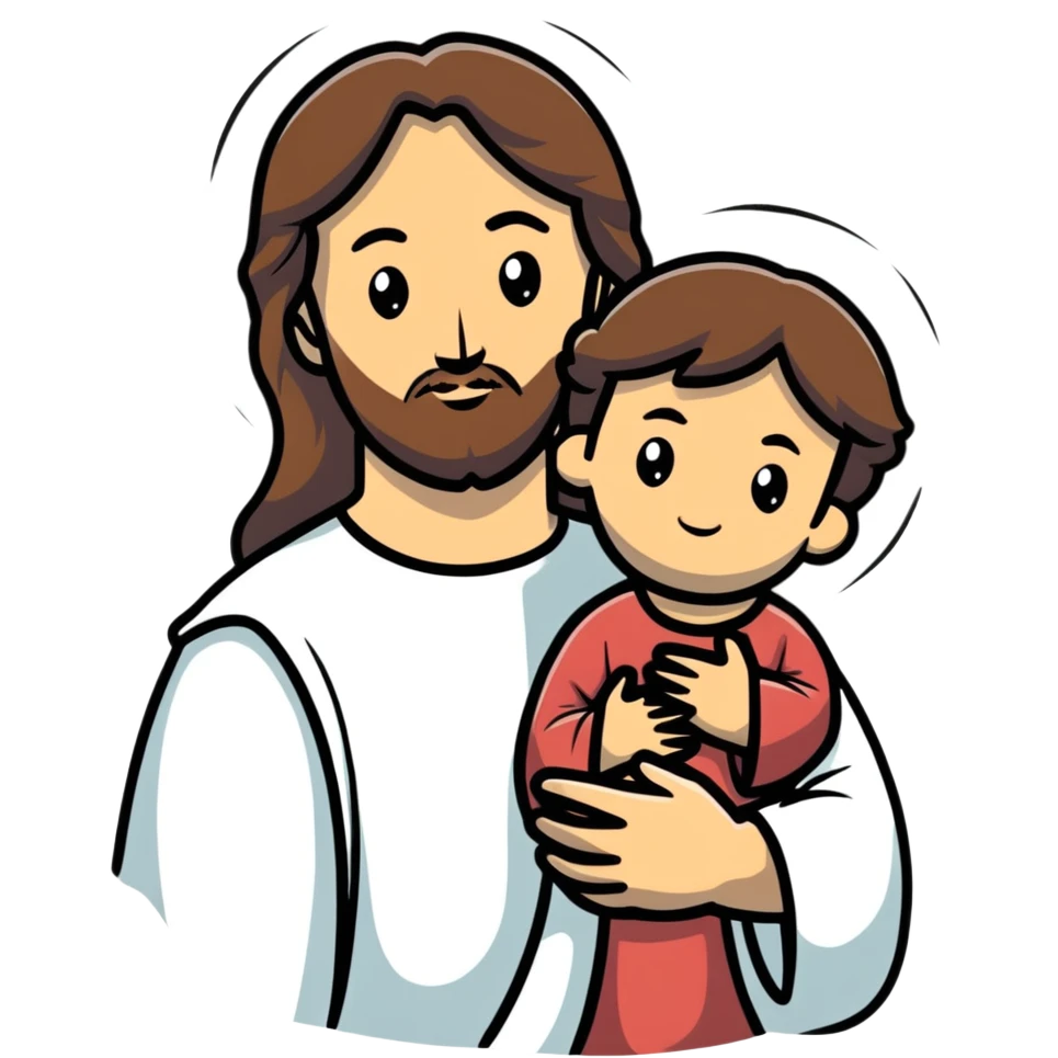 Jesus holding me emoji