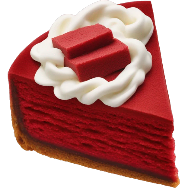 Red velvet slice emoji