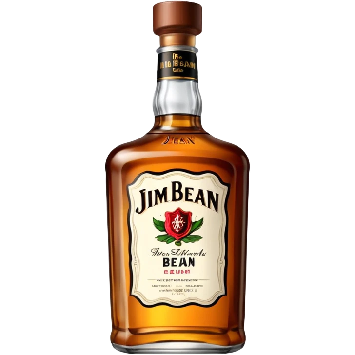 single whiskey bottle in the shape of a Jim Beam bottle, no label emoji