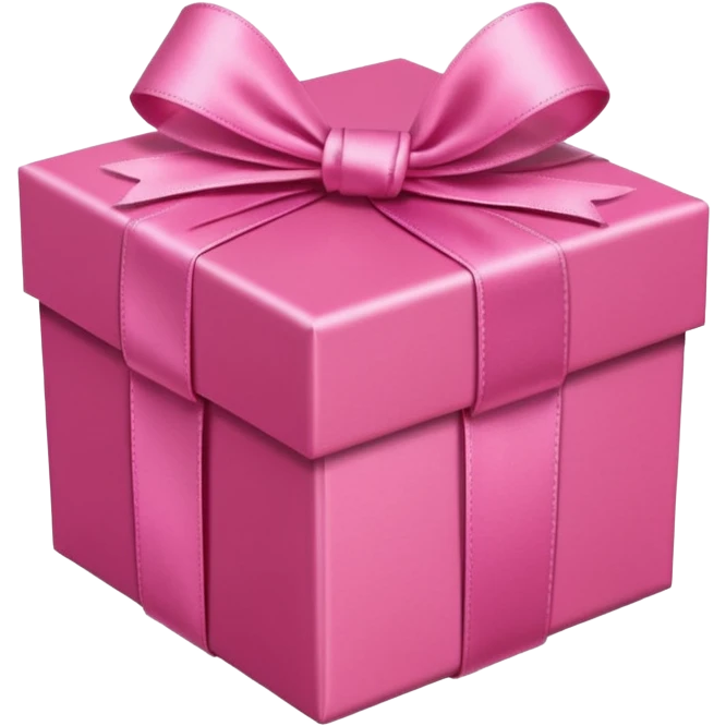 Pink gift box emoji
