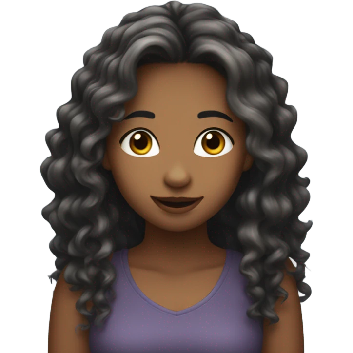 Girl being flirty emoji