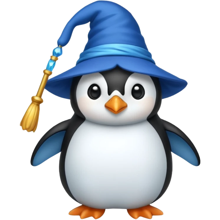 Penguin Wizard emoji