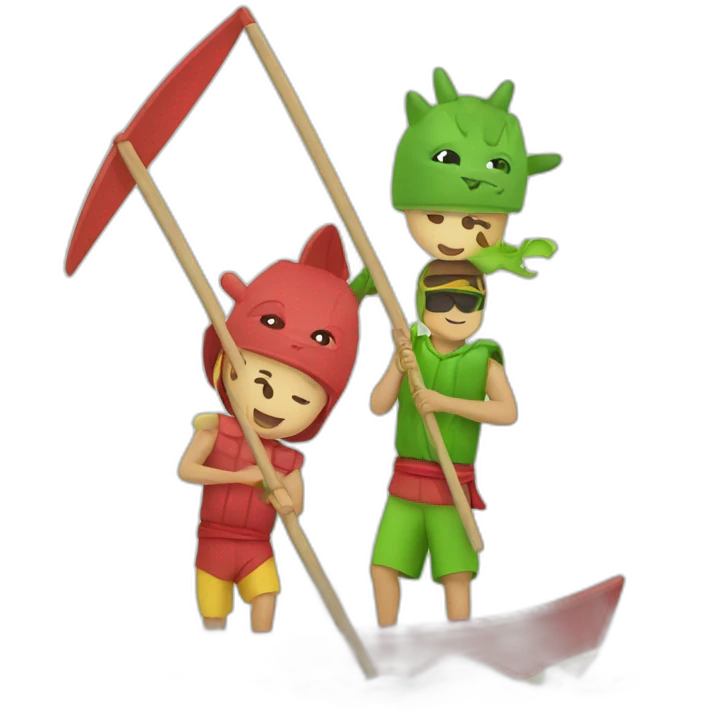 dragonboat and sup emoji