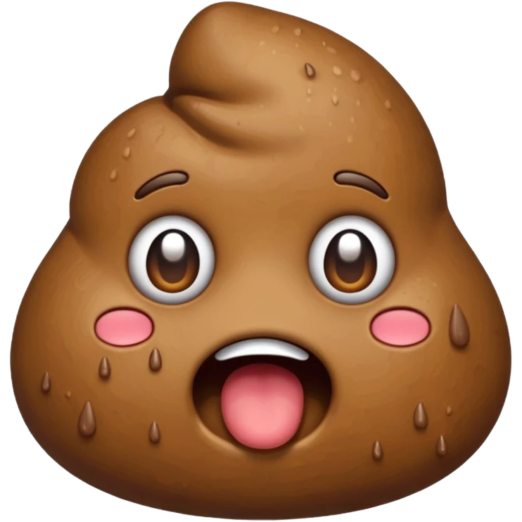 Poop emoji that’s crying  emoji