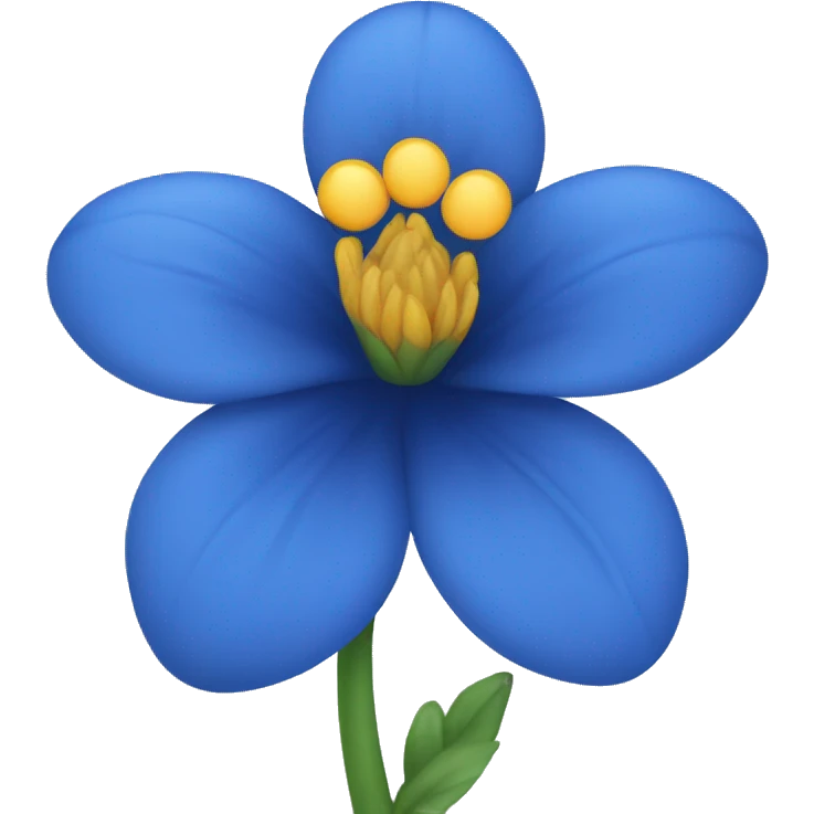 Blue flower emoji