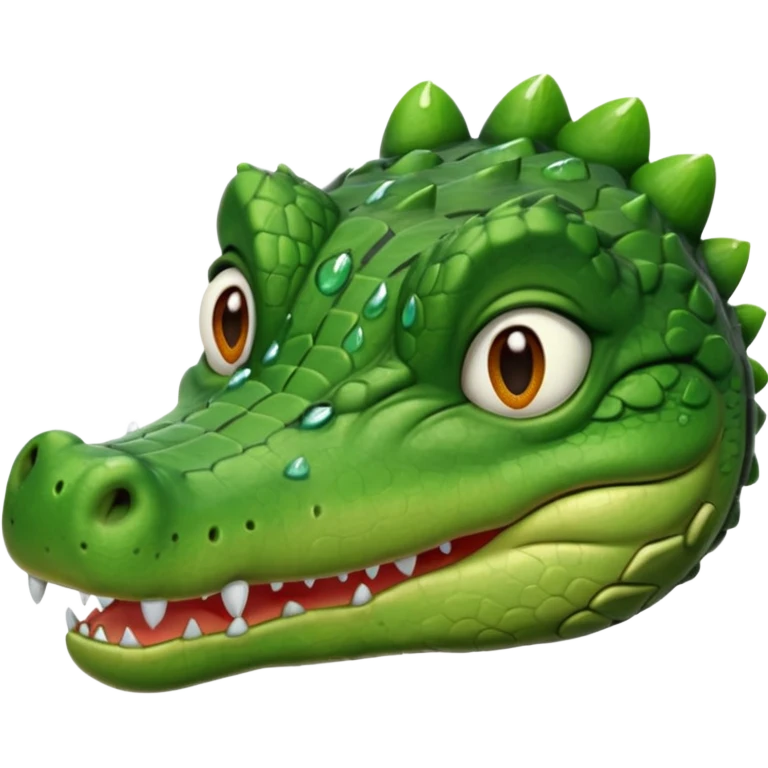 crocodile,eyes closed, many tears coming out emoji