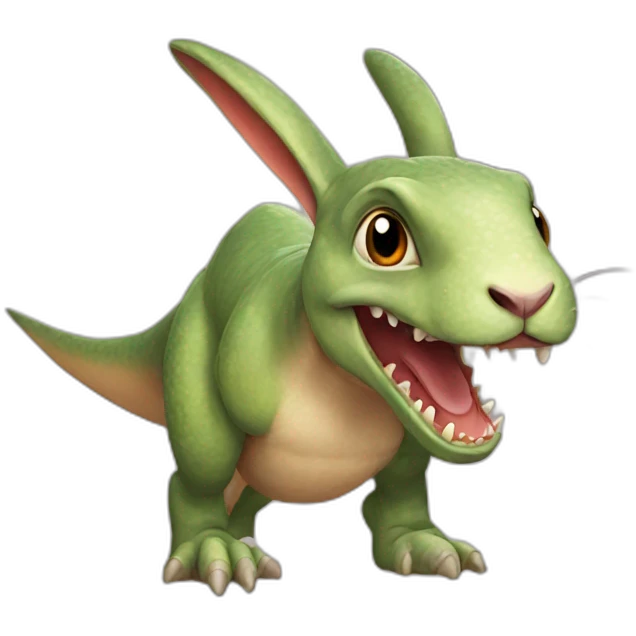 Rabbit dinosaur emoji