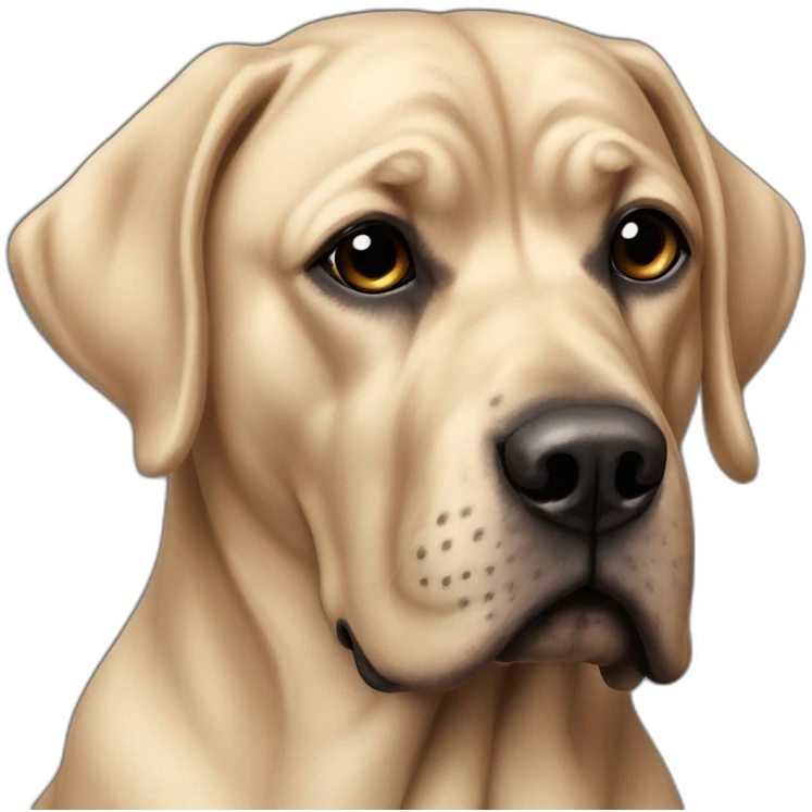 Dogue allemand noir emoji