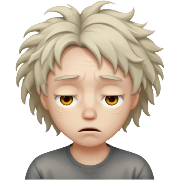 Dull and sleepy Slept for so long to numb feelings emoji