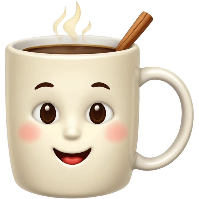 Christmas vanilla coffee emoji