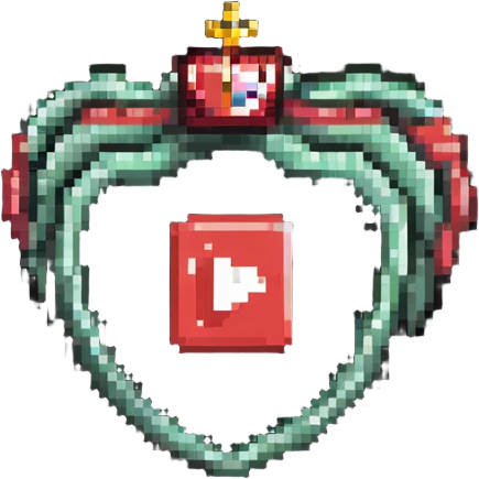 YouTube channel member badge with crown and red play button emoji