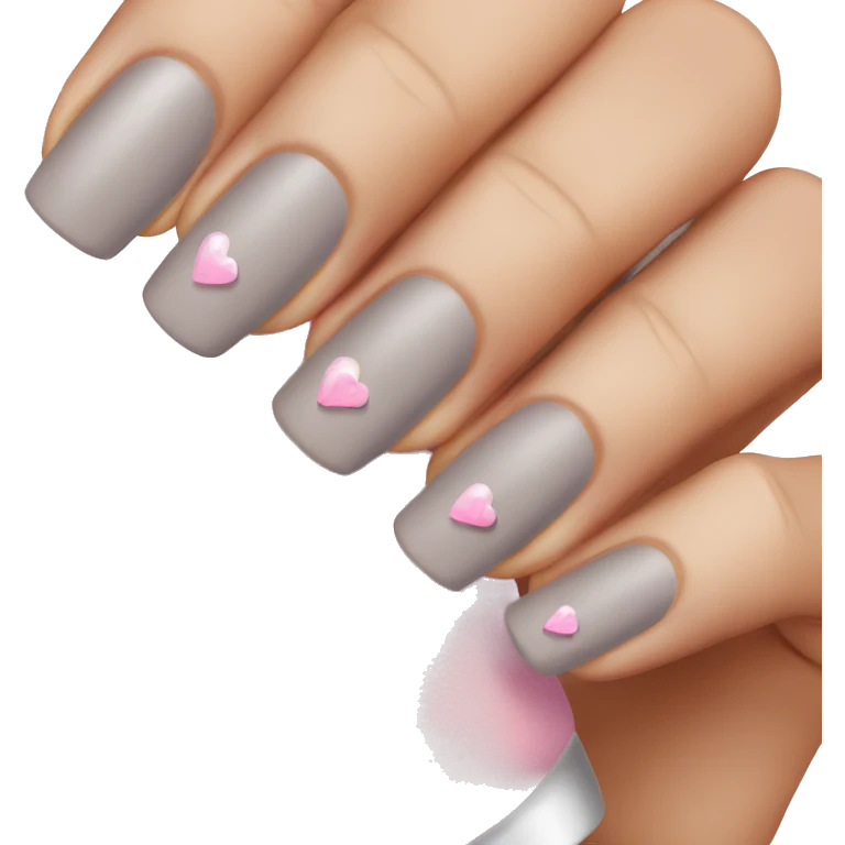 nails with french tip emoji
