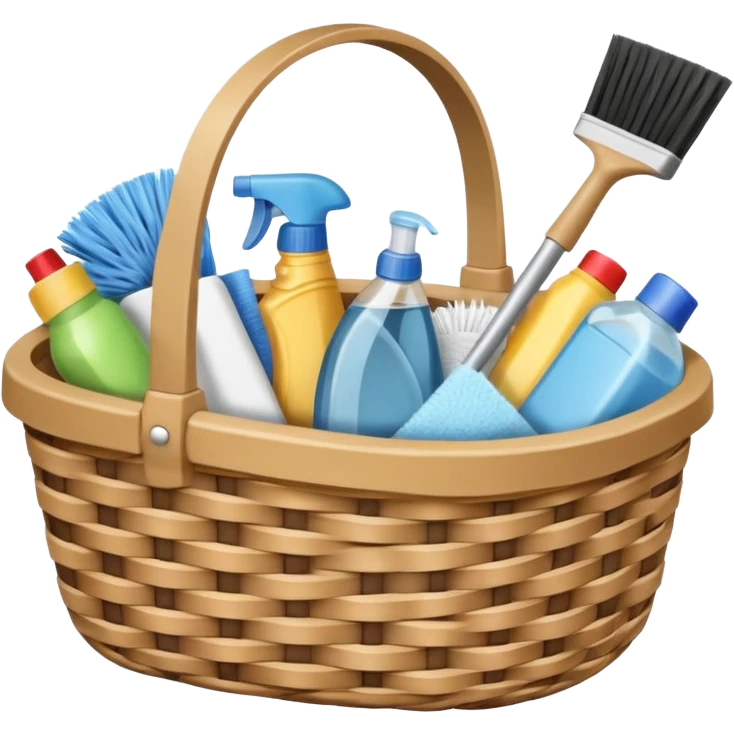 cleaning basket emoji