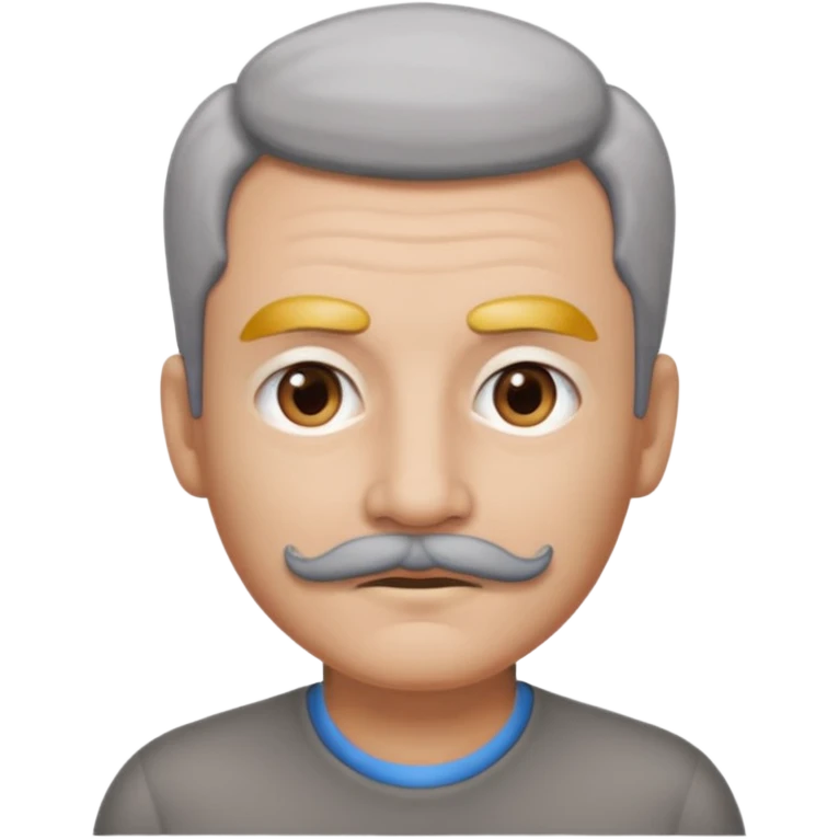 The  🥸 emoji but with gray eyebrows and mustache emoji