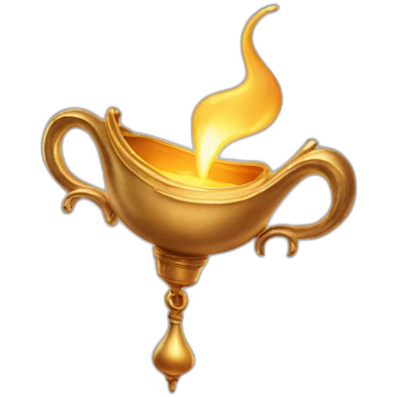 Genie lamp aladdin film emoji