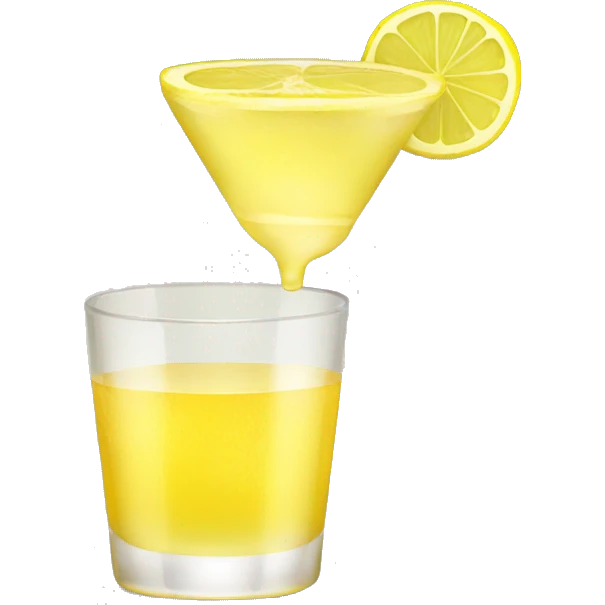 tequila shots with lemon  emoji