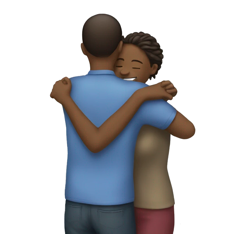 Two people hug  emoji