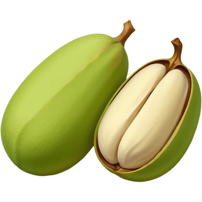 raw pistachio reverse colour emoji